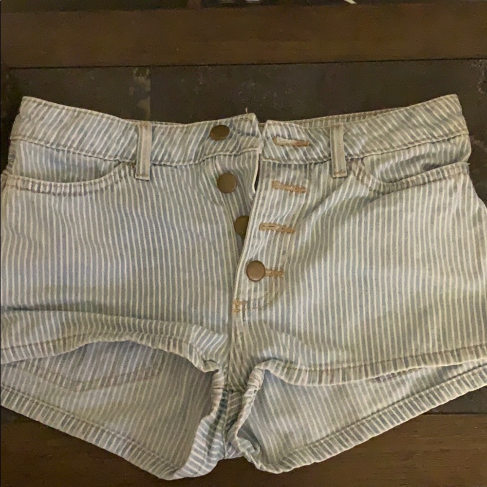 American Apparel Striped Shorts